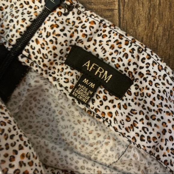 AFRM Leopard Print Wide Leg Pants MEDIUM lq95 - Picture 9 of 11